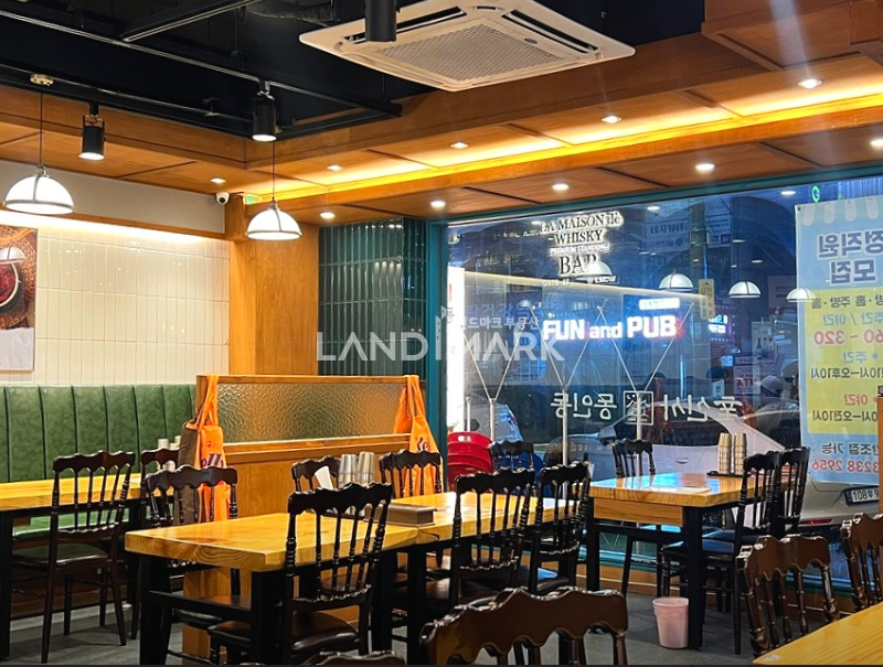 서울 강남구 대치동 선릉역 1번출구 메인 상권 중심 1층상가 4거리 모퉁이 간판 노출도 최상 월세 매물번호 14692 사진 2